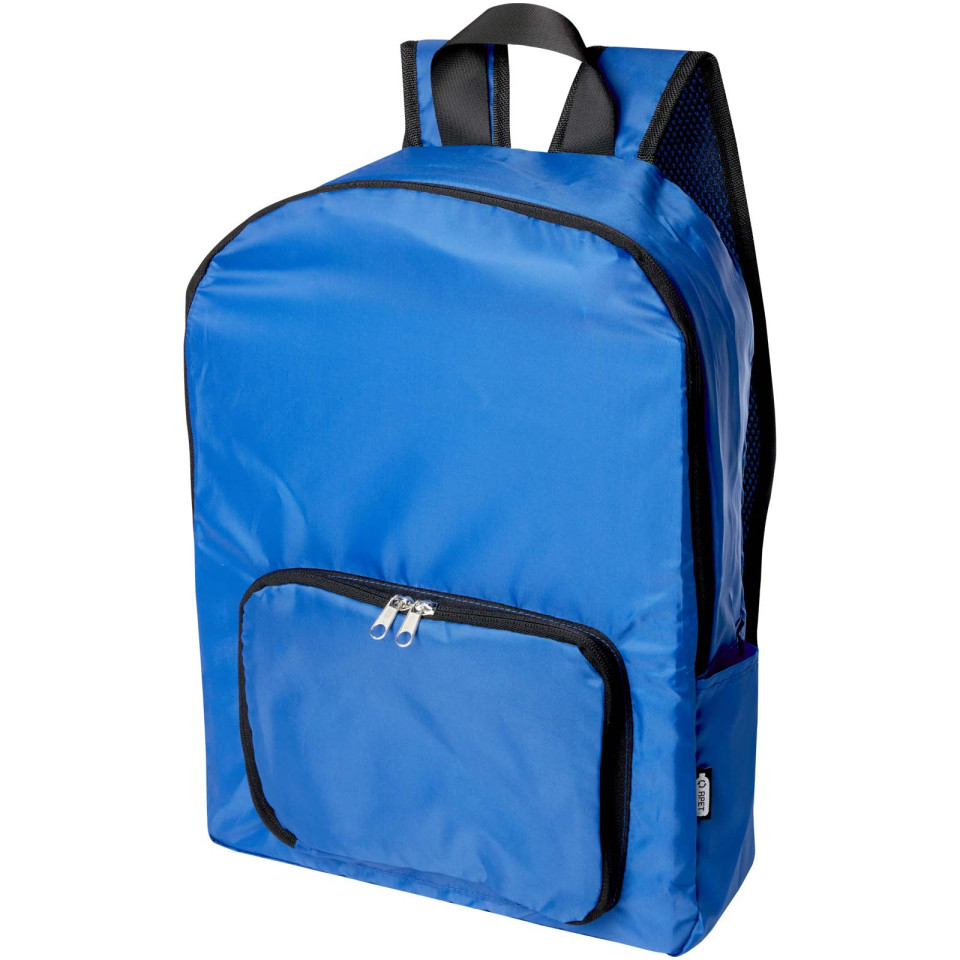 Sac publicitaire à dos pliable EcoFold de 15 L en RPET