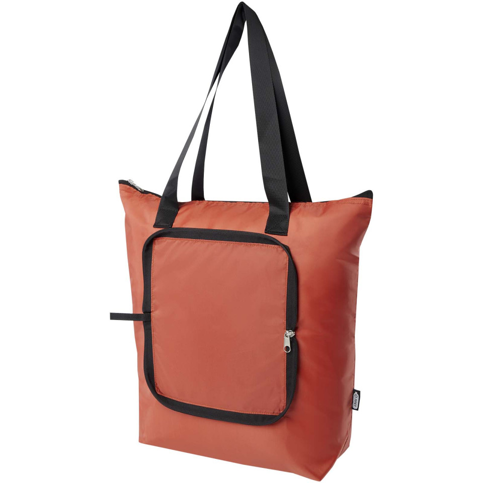 Sac publicitaire isotherme pliable EcoFold de 15 L en RPET