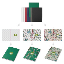 Carnet publicitaire à couverture souple A5 Novella Austen avec 50 feuilles Carnet publicitaire à couverture souple A5 Novella Austen avec 50 feuilles
