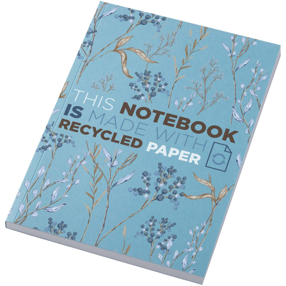 Cahier publicitaire Novella Austen A5 recyclé à couverture souple de 100 feuilles