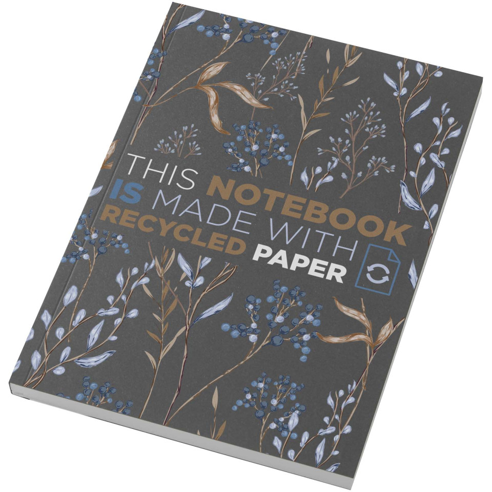 Cahier publicitaire Novella Austen A5 recyclé à couverture souple de 100 feuilles