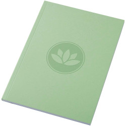 Cahier publicitaire Novella Austen recyclé A5 à couverture souple de 50 feuilles Cahier publicitaire Novella Austen recyclé A5 à couverture souple de 50 feuilles