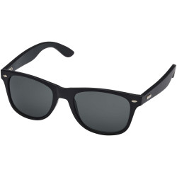 Lunettes publicitaires de soleil Arlo en bambou avec revêtement noir
