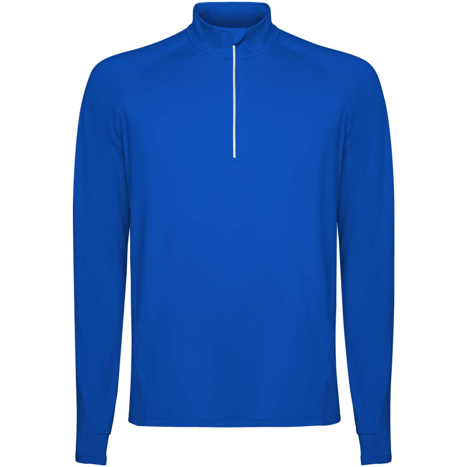 Sweatshirt publicitaire Estambul à manches longues et col demi-zip pour homme
