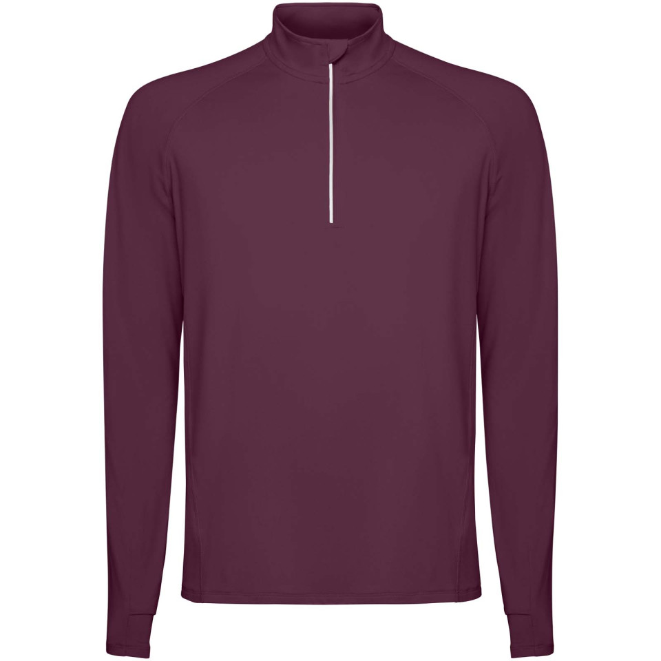 Sweatshirt publicitaire Estambul à manches longues et col demi-zip pour homme