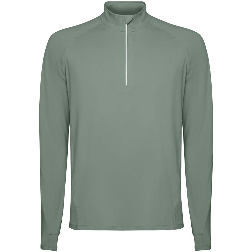 Sweatshirt publicitaire Estambul à manches longues et col demi-zip pour homme