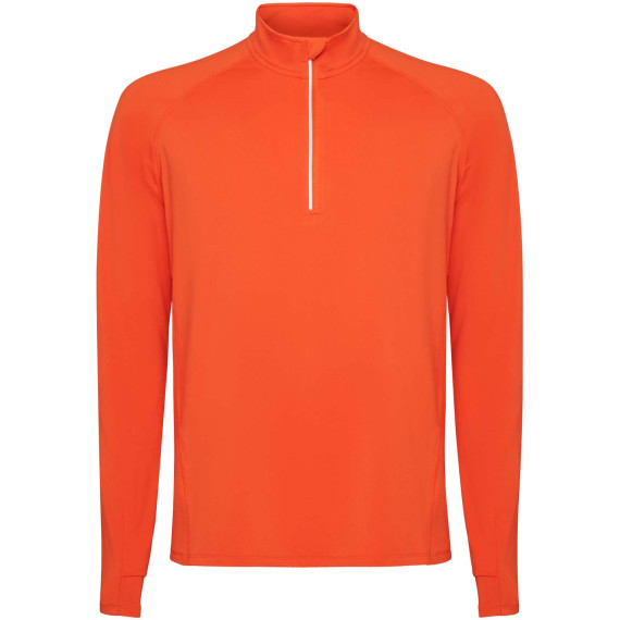 Sweatshirt publicitaire Estambul à manches longues et col demi-zip pour homme