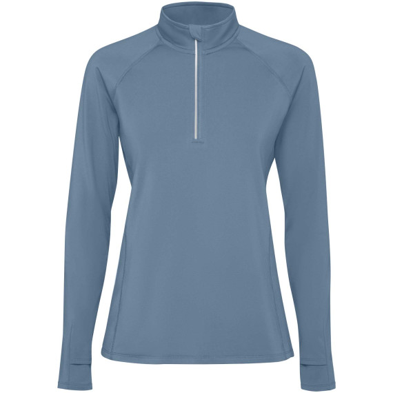 Sweatshirt publicitaire Estambul à manches longues et demi-zip pour femme Sweatshirt publicitaire Estambul à manches longues et demi-zip pour femme