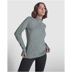Sweatshirt publicitaire Estambul à manches longues et demi-zip pour femme Sweatshirt publicitaire Estambul à manches longues et demi-zip pour femme