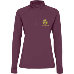 Sweatshirt publicitaire Estambul à manches longues et demi-zip pour femme Sweatshirt publicitaire Estambul à manches longues et demi-zip pour femme