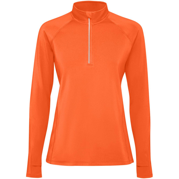 Sweatshirt publicitaire Estambul à manches longues et demi-zip pour femme