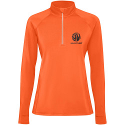 Sweatshirt publicitaire Estambul à manches longues et demi-zip pour femme