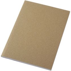 Carnet publicitaire A5 à couverture souple recyclée en kraft Novella Austen avec 50 feuilles Carnet publicitaire A5 à couverture souple recyclée en kraft Novella Austen avec 50 feuilles