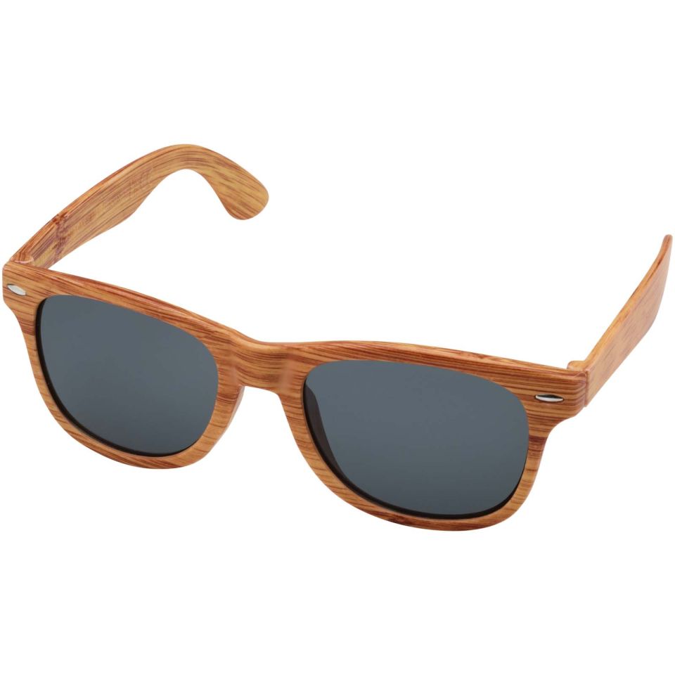 Lunettes publicitaires de soleil Mira avec effet bois