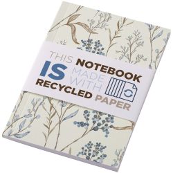 Cahier publicitaire Novella Austen A6 recyclé à couverture souple de 50 feuilles Cahier publicitaire Novella Austen A6 recyclé à couverture souple de 50 feuilles