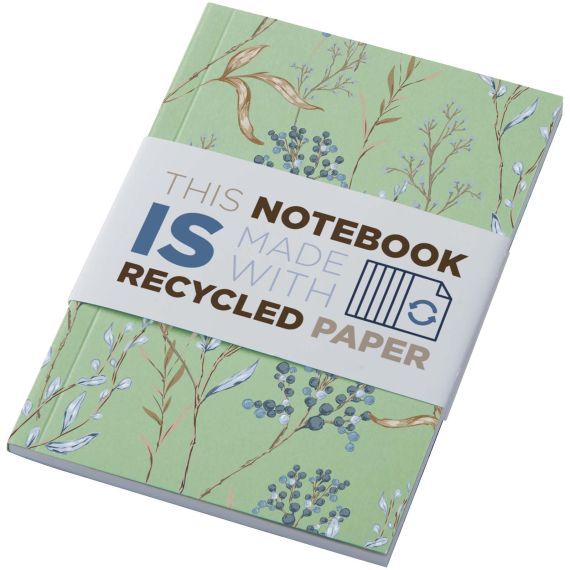 Cahier publicitaire Novella Austen A6 recyclé à couverture souple de 50 feuilles Cahier publicitaire Novella Austen A6 recyclé à couverture souple de 50 feuilles