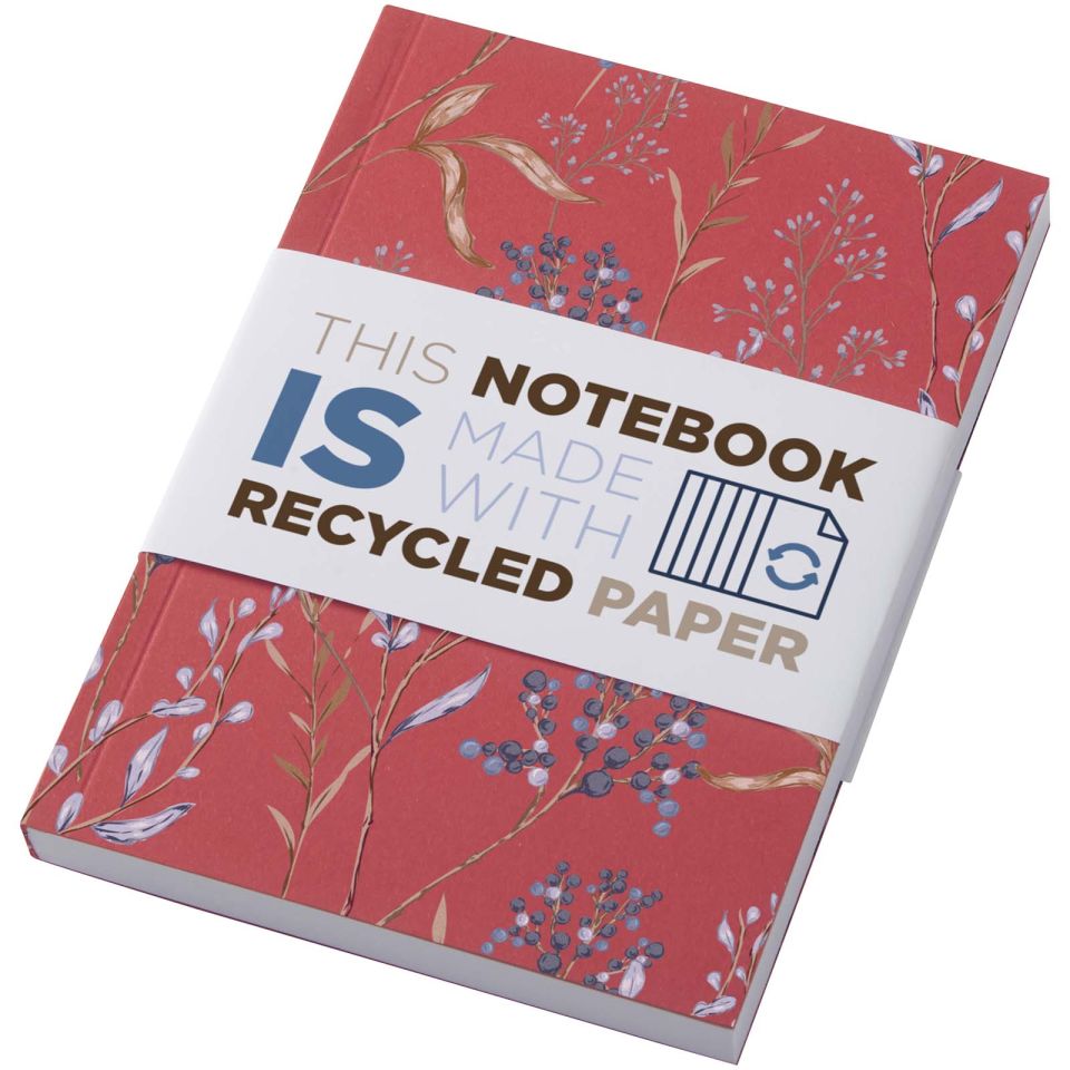 Cahier publicitaire Novella Austen recyclé A6 à couverture souple de 100 feuilles