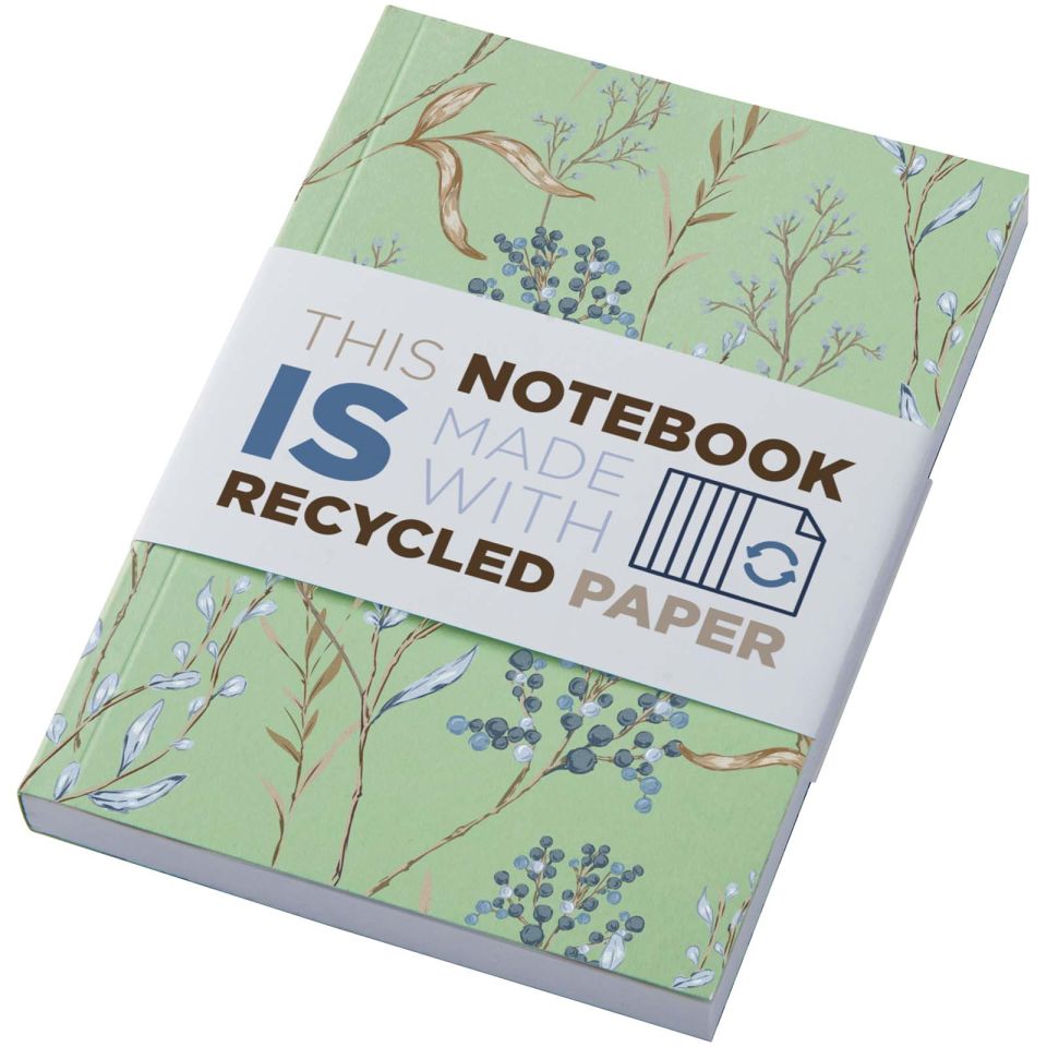Cahier publicitaire Novella Austen recyclé A6 à couverture souple de 100 feuilles