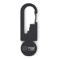 Porte-clés mousqueton jeton personnalisé multifonctions règle