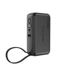 Chargeur publicitaire hybride GaN 65W en PC RCS Urban Vitamin Eureka Chargeur publicitaire hybride GaN 65W en PC RCS Urban Vitamin Eureka