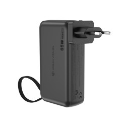 Chargeur publicitaire hybride GaN 65W en PC RCS Urban Vitamin Eureka Chargeur publicitaire hybride GaN 65W en PC RCS Urban Vitamin Eureka