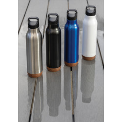 Bouteille publicitaire isotherme étanche avec finition liège Bouteille publicitaire isotherme étanche avec finition liège