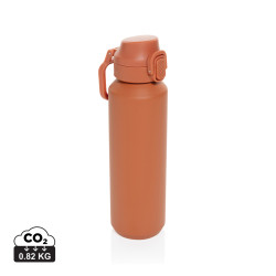 Bouteille publicitaire de sport 600ML en acier recyclé RCS Via Bouteille publicitaire de sport 600ML en acier recyclé RCS Via