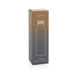 Bouteille publicitaire d'eau 600ml en acier recyclé RCS Avira Alok Bouteille publicitaire d'eau 600ml en acier recyclé RCS Avira Alok