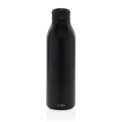 Bouteille publicitaire d'eau 600ml en acier recyclé RCS Avira Alok Bouteille publicitaire d'eau 600ml en acier recyclé RCS Avira Alok