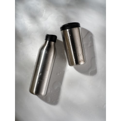 Mug publicitaire 400ml en acier recyclé RCS Avira Alix Mug publicitaire 400ml en acier recyclé RCS Avira Alix