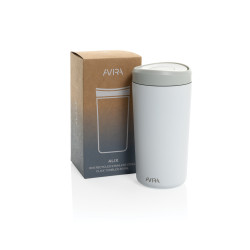 Mug publicitaire 400ml en acier recyclé RCS Avira Alix Mug publicitaire 400ml en acier recyclé RCS Avira Alix