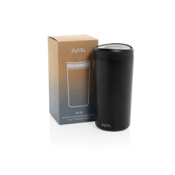 Mug publicitaire 400ml en acier recyclé RCS Avira Alix Mug publicitaire 400ml en acier recyclé RCS Avira Alix