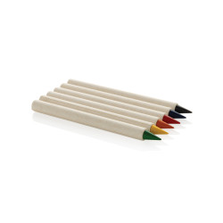 Set publicitaire de 6 crayons de couleur GRS Infinity Micki