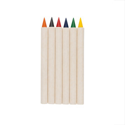 Set publicitaire de 6 crayons de couleur GRS Infinity Micki Set publicitaire de 6 crayons de couleur GRS Infinity Micki