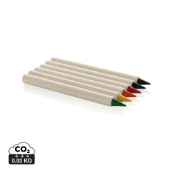 Set publicitaire de 6 crayons de couleur GRS Infinity Micki Set publicitaire de 6 crayons de couleur GRS Infinity Micki