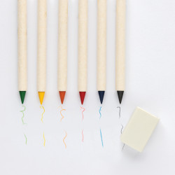 Set publicitaire de 6 crayons de couleur avec carnet GRS Infinity Micki Set publicitaire de 6 crayons de couleur avec carnet GRS Infinity Micki