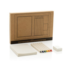 Set publicitaire de 6 crayons de couleur avec carnet GRS Infinity Micki Set publicitaire de 6 crayons de couleur avec carnet GRS Infinity Micki