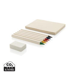 Set publicitaire de 6 crayons de couleur avec carnet GRS Infinity Micki Set publicitaire de 6 crayons de couleur avec carnet GRS Infinity Micki