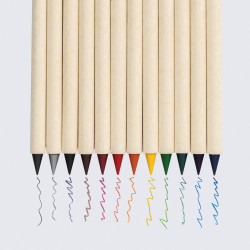 Set publicitaire de 12 crayons de couleur GRS Infinity Micki Set publicitaire de 12 crayons de couleur GRS Infinity Micki