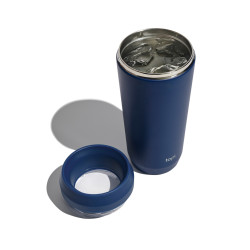 Mug publicitaire 354 ml avec couvercle 360 en acier recyclé Topl Mug publicitaire 354 ml avec couvercle 360 en acier recyclé Topl
