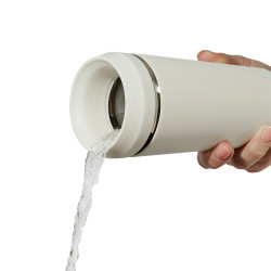 Mug publicitaire 354 ml avec couvercle 360 en acier recyclé Topl Mug publicitaire 354 ml avec couvercle 360 en acier recyclé Topl