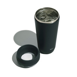 Mug publicitaire 354 ml avec couvercle 360 en acier recyclé Topl Mug publicitaire 354 ml avec couvercle 360 en acier recyclé Topl