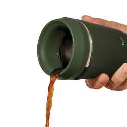 Mug publicitaire 235 ml avec couvercle 360 en acier recyclé Topl Mug publicitaire 235 ml avec couvercle 360 en acier recyclé Topl