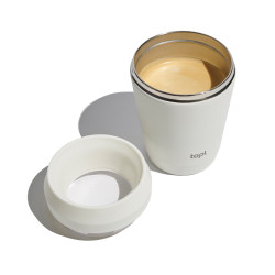 Mug publicitaire 235 ml avec couvercle 360 en acier recyclé Topl Mug publicitaire 235 ml avec couvercle 360 en acier recyclé Topl
