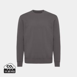 Sweater publicitaire à col rond en coton recyclé Iqoniq Kruger 340g/m²
