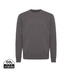 Sweater publicitaire à col rond en coton recyclé Iqoniq Kruger 340g/m²