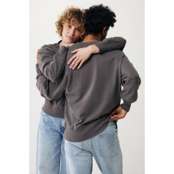 Sweater publicitaire à col rond en coton recyclé Iqoniq Kruger 340g/m²