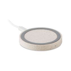 Chargeur sans fil en paille de blé et ABS personnalisable Express Chargeur sans fil en paille de blé et ABS personnalisable Express