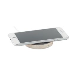 Chargeur sans fil en paille de blé et ABS personnalisable Express Chargeur sans fil en paille de blé et ABS personnalisable Express