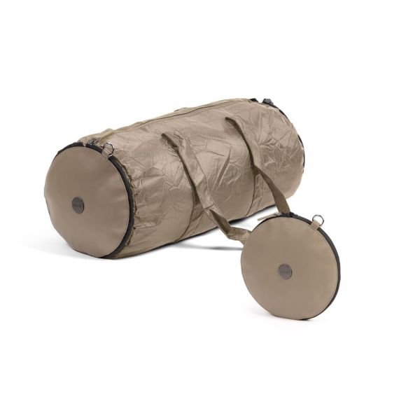 Sac publicitaire de voyage cylindrique repliable en pochette compacte Lexon PACKABLE